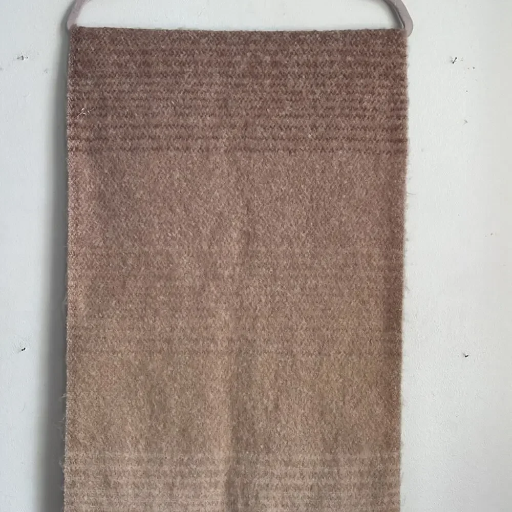 Marcus Adler ombré fringe hem plush super soft scarf